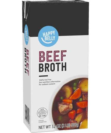 Happy Belly Beef Broth - 32 Ounce | Amazon Brand - Buy Online on GoSupps.com