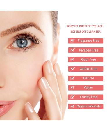 Buy Breylee Eyelash Shampoo - 200ml Eyelash Care for Salon & Home Use Eyelash Extension Makeup Remover with 2 Brushes | International Shipping - Buy Online on GoSupps.com