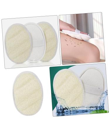 3pcs Exfoliating Loofah Body Wash Scrubber Set - Gentle Makeup Remover Pads & Shower Scrubber for Smooth Skin - Buy Online on GoSupps.com