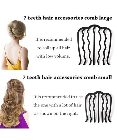 XCSJ 7 PCs Hair Split Cam Metal Combs - Bridal Hairdress Styling Tools & Fashion Accessories for Girls - Buy Online on GoSupps.com