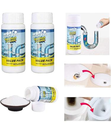 Herios Drain Foam Cleaner Pipe Dredge Deodorant Foam Cleaner Liquid Hair Drain Clog Remover & Cleaner Quick Foaming Toilet Clean for Toilets Sinks Tubs (1pcs) - Buy Online on GoSupps.com