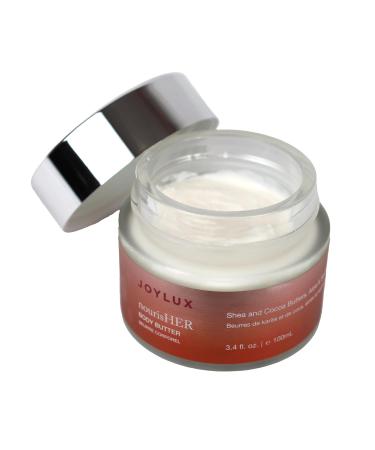nourisHER Body Butter - Intense Hydration for Dry Skin | Shea Butter Cocoa Butter Aloe Vera & Squalane | 3.4 oz Creamy Moisturizer - Buy Online on GoSupps.com