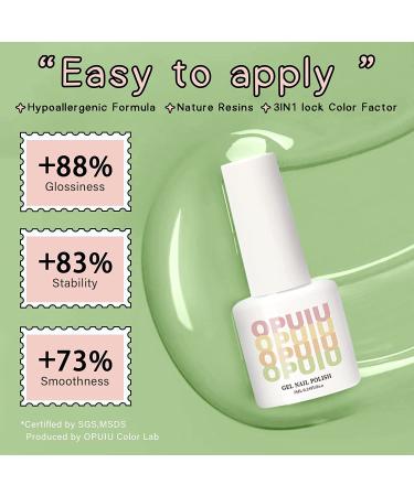 Pink White Green Glitter Gel Nail Polish Set - 10 Bottles Salon Quality DIY at Home CT02 - Buy Online on GoSupps.com