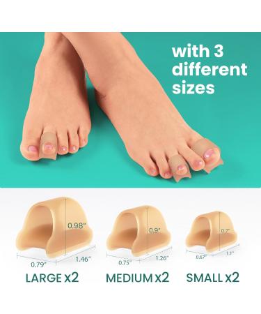 Welnove Hammertoe Corrector - 6 Pack Gel Toe Straighteners for Men & Women | Hammer Toe Support & Pain Relief - Buy Online on GoSupps.com