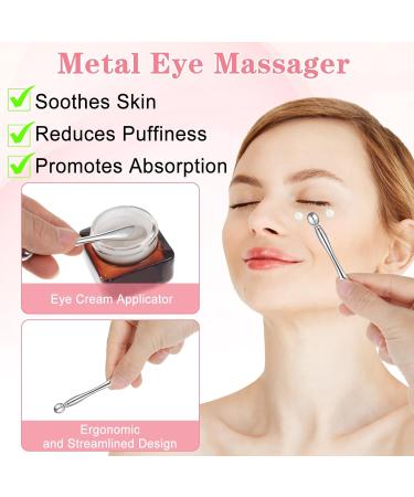Silicone Under Eye Patches - Reusable Eye Masks for Puffy Eyes | 4 Pairs with Metal Applicator for Lifting & Fine Line Reduction - Buy Online on GoSupps.com