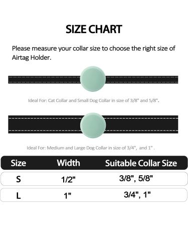 2 Pack Upgraded AirTag Dog & Cat Collar Holders - Navy Blue Silicone Case for Apple AirTag - Fits 3/8 to 1 inch Collar Sizes - Buy Online on GoSupps.com