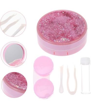 Partykindom Contact Lens Container - Glitter Lens Organizer & Suction Cup Storage Box - Perfect for International Shipping - Buy Online on GoSupps.com