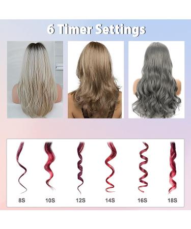 Rechargeable Cordless Automatic Hair Curling Iron | Fast Heating, 6 Temps & Timers, Auto Shut-Off for Styling - Buy Online on GoSupps.com