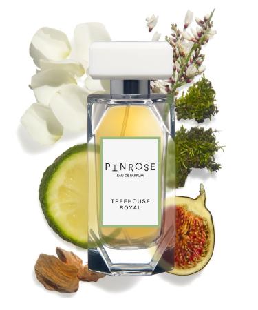 PINROSE Perfumes Treehouse Royal - Eau de Parfum Fragrance Spray for Women - Clean Vegan Cruelty-free and Hypoallergenic Scent with Essential Oils - Notes of notes of Bergamot Fig and Moss