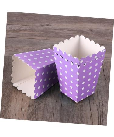 Zerodeko 24pcs Boxes Paper Snack Boxes Popcorn Holder Foldable Snack Boxes Popcorn Bags for Party Square Popcorn Boxes Party Popcorn Cups Purple Disposable Chicken Popcorn Box medium Purple - Buy Online on GoSupps.com