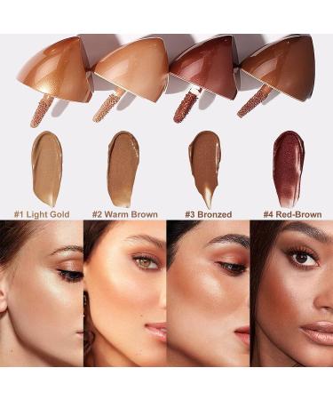 SUMEITANG Liquid Highlight & Bronzer Illuminator Stick - Red Brown - Buy Online on GoSupps.com