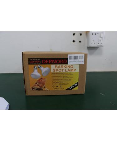 Dernord 50W Basking Heat Ramp - Daylight Spot Lamp for Turtles Bearded Dragons & Terrarium Animals - 2 Pack White Heat Lamp - Buy Online on GoSupps.com