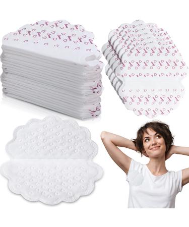 50 Pack Large Underarm Sweat Pads for Women Armpits Adhesive Disposable Dress Guards Non Visible Secret Sweat Block Comfortable Unflavored Non Sweat Armpit Protection for Sweating 4.92 x 4.53 Inches