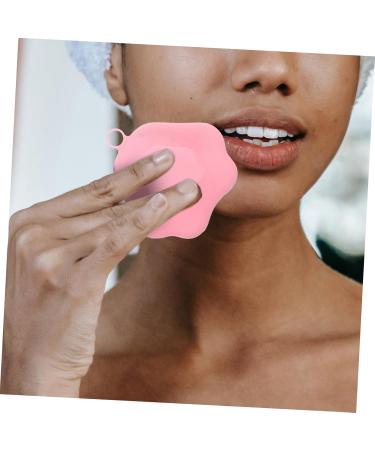 Angoily Silicone Cleansing Brush Handheld Face Scrubber Facial Cleaning Brush Facial Scrubber Exfoliator Manual Exfoliating Brush Blackheads Removing Scrubber Mat Frosted Pink Silica Gel - Buy Online on GoSupps.com
