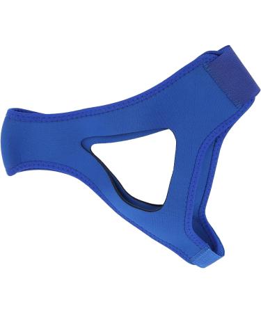 Blue Adjustable Anti-Snoring Chin Strap with Breathable Jaw Support Belt - Buy Online on GoSupps.com