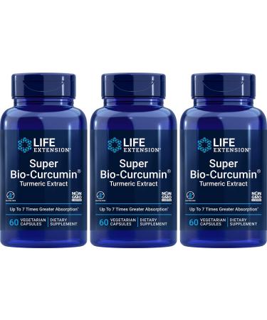 Life Extension - Super Bio-Curcumin - 400 Mg - 60 Vcaps (Pack of 3)