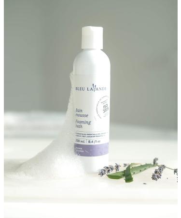 Bleu Lavande Natural Lavender Foaming Bath 8.4 Fl Oz | Certified Premium True Lavender Essential Oil | Soothing, Cruelty-Free & Vegan - Buy Online on GoSupps.com