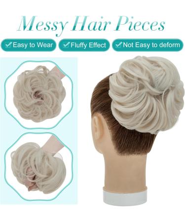 S-Noilite Light Blonde 60 Hair Scrunchie: Thick Messy Bun Chignon Ponytail Extension for Women - Buy Online on GoSupps.com