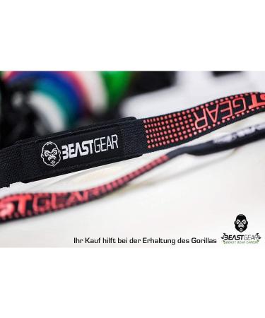 Beast Gear Strength Training Aids - Extra Strong Lifting Straps with Gel Knobs for Bodybuilding | 2 Set | 57cm Optimal Length | Ideal for Men & Women - Buy Online on GoSupps.com