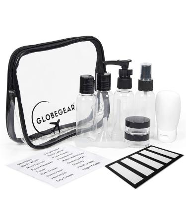 GLOBEGEAR Travel Bottles & TSA Approved Toiletry Bag Set (Model GG1) - Vacation & Airplane Travel Essentials - Buy Online on GoSupps.com