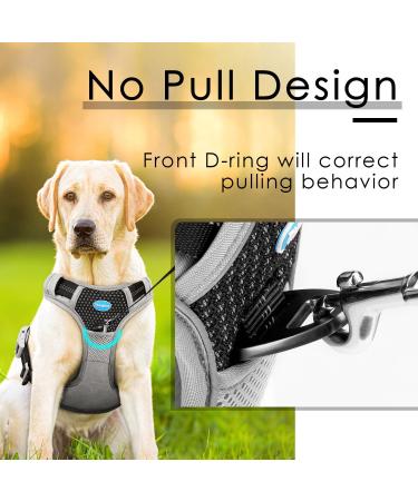 Thinkpet Adjustable Anti-Pull Dog Harness with Handle - Reflective Breathable No Choke Design (Small Bright Black) - Perfect for Comfortable Control - Buy Online on GoSupps.com