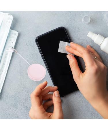 FOMIYES 2pcs Screen Wipe - Portable Glasses & Lens Cleaner Cloth for Screens & Eyeglasses - Pink Cleaning Wipes - Buy Online on GoSupps.com