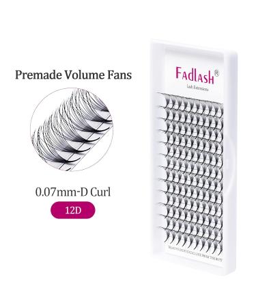 Buy 12D Volume Eyelashes - D Curl 0.07mm 11mm | Premium Artificial Eyelash Extensions for Effortless Glam - Buy Online on GoSupps.com