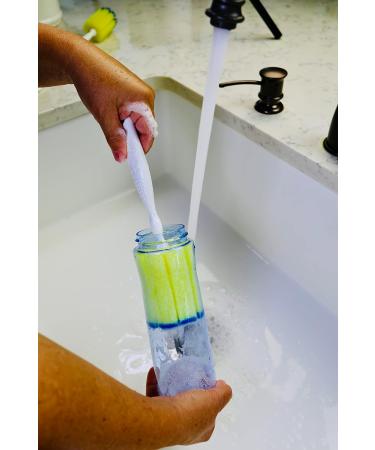 PowerPuff Original 10 Handheld Dish Sponge & Bottle Scrubber | Non-Scratch, Tough on Grime | 2 Pack | Made in USA - Buy Online on GoSupps.com