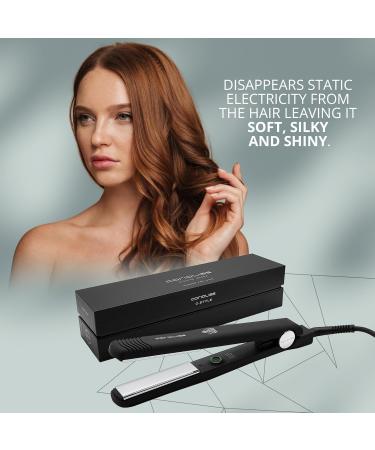 Corioliss C Style Hair Straightener for Women | Professional Titanium Iron with Temperature Control | Ideal for Fine Hair (Black Soft Touch - Buy Online on GoSupps.com
