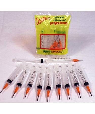 Creative Hobbies 5ml Glue Applicator Syringe with 15 Gauge Precision Tip - Pack of 10 - Buy Online on GoSupps.com