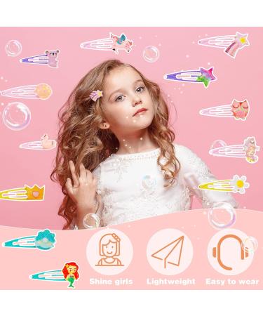24 Pieces Unicorn Hair Clips for Girls - Sweet Children's Snap Hair Accessories - Buy Online on GoSupps.com