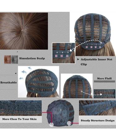 BGHJUE Long Natural Wigs for Women | Highlighted Synthetic Side Parting Wig | High-Temperature Fiber Curly Hair Accessories - Buy Online on GoSupps.com