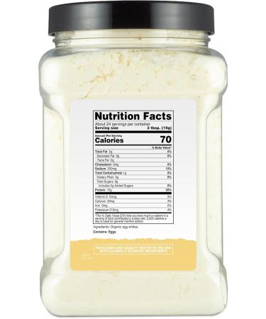 Nutricost Pantry Organic Egg White Protein Powder (1 LB) - GMO-Free Gluten-Free - Buy Online on GoSupps.com