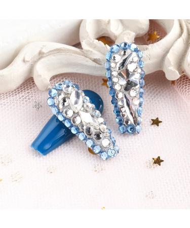 FEIlei 12 Grids 3D Nail Jewelry Nail Art Studs Shiny Diamond Crystal Gems Rhinestones - Buy Online on GoSupps.com