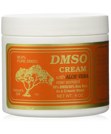 Dmso Cream With Aloe Vera, Rose Scented 4 Ounce (Pack of 1)