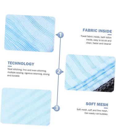Hemoton Bath Towel Scrubber Set - 2pcs Back Scrubber Towels for Exfoliating and Body Cleaning - Buy Online on GoSupps.com