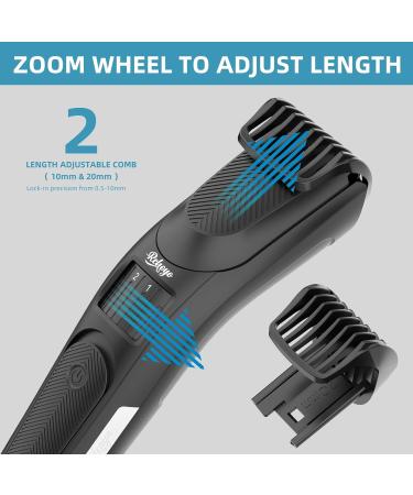 Men's Beard Trimmer - 40 Length Adjustable Professional Stainless Steel Electric Grooming Clipper for Mustache & Facial Hair Perfect Gift for Men Dads & Him - Buy Online on GoSupps.com