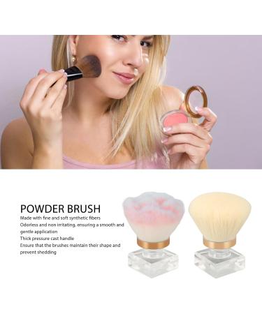 Makeup Blush Brush Synthetic Shed Dense Brush Hair Clear Base Loose Powder Brush Set Expertly Holds Powder With Nail Salon Storage Box - Buy Online on GoSupps.com