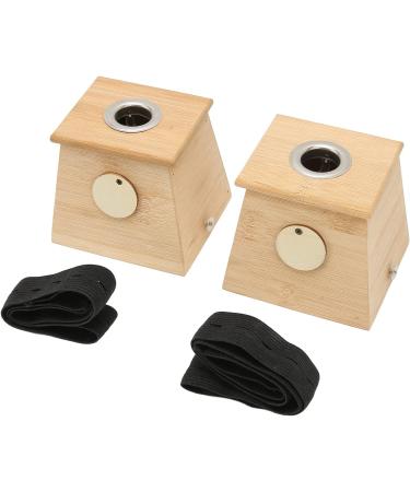 Moxibustion Box - Single Hole Bamboo Moxa Roller & Acupuncture Tool | 2pcs International Shipping - Buy Online on GoSupps.com