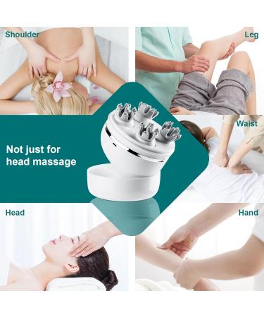 Buy Electric Scalp Massager - Hand-held 8-Head Device for Hair Growth & Fatigue Relief | International Shipping - Buy Online on GoSupps.com