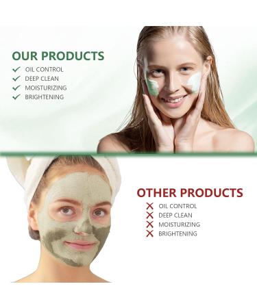 Howoon Green Tea Mask 2 Pack - Deep Cleanse and Purifying Clay Mask Stick for Blackhead Removal and Oil Control - Suitable for All Skin Types - Men and Women - Buy Online on GoSupps.com