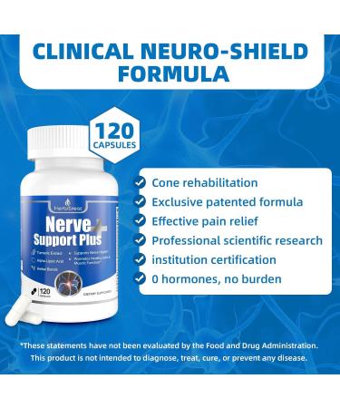 Nerve Support Supplement Alpha-Lipoic AcidTurmeric Extract B12 Vitamins and Herbal Blend for Fortify Nerve Health 120 Capsules - Buy Online on GoSupps.com