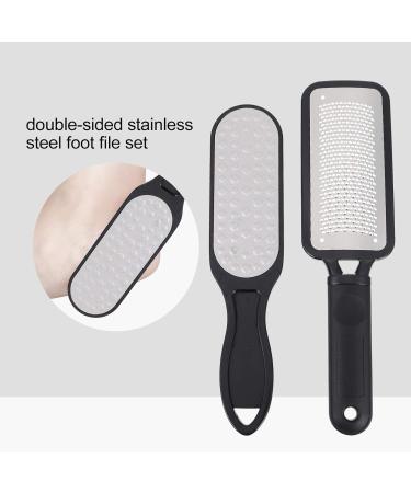 EXCEART Foot Callus Remover Set - 2 Stainless Steel Exfoliating Tools for Pedicure & Dead Skin Removal - Buy Online on GoSupps.com
