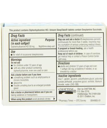 Buy Unisom SleepGels 60 ct - Pack of 2 | Fast International Shipping - Best Sleep Aid - Buy Online on GoSupps.com