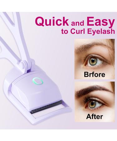 Heated Eyelash Curlers - 2 Heating Modes with Comb for Natural Curling | Bright Purple Shop Internationally - Buy Online on GoSupps.com