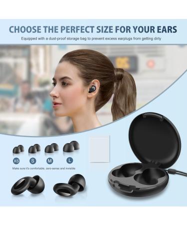 Ear Plugs for Sleeping Noise Cancelling 30dB Noise Reusable Silicone Earplugs with 8 Ear Tips for Hearing Protection Sleep Deep Focus Work Concert Travel Noise Sensitivity - Buy Online on GoSupps.com