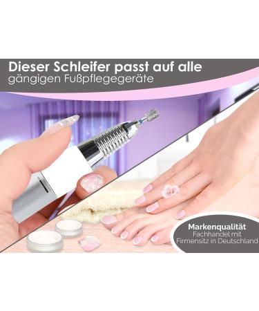 Premium Foot Care & Nail Care Cutter - Diamond Grinder Medium Grain Cylinder for Nails & Calluses | International Shipping - Buy Online on GoSupps.com