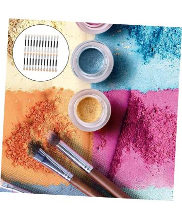 Baluue 24pcs Plastic Eyeshadow Makeup Sticks Double Ended Makeup Brush Aluminum Eyeshadow Brush - Buy Online on GoSupps.com