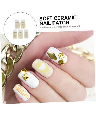 Housoutil 6pcs 5 Diy Material Nail Stickers for Nail Art Nail Art Supplies Fluorescent Nail Patches Crystal Nail Stud Pearl Nail Art Diy Patch Pumpkin Pin Sequins Polymer Clay Nail Supplies - Buy Online on GoSupps.com
