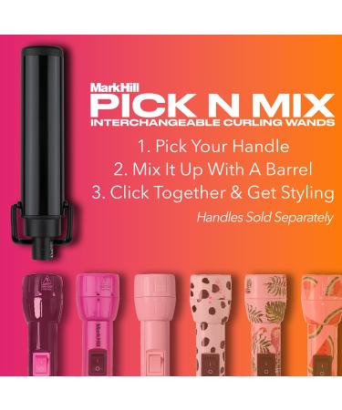 Mark Hill Pick 'N' Mix Interchangeable Hair Curling Wand - Glam Waver Barrel - Black (Handle Not Included) - Buy Online on GoSupps.com